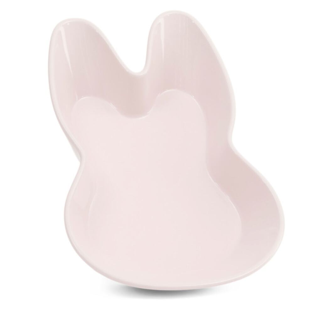 ZRIKE Bunny Shaped Baker 12in Pink Ceramic Spring Easter NEW